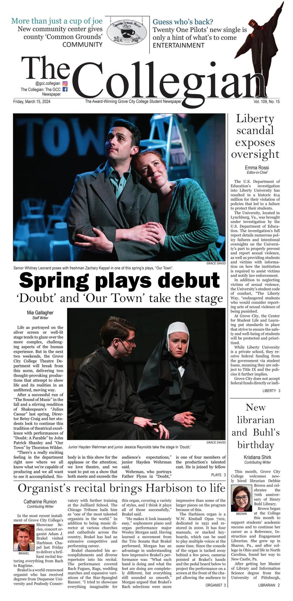 The Collegian, March 15, 2024 by Grove City College - Issuu