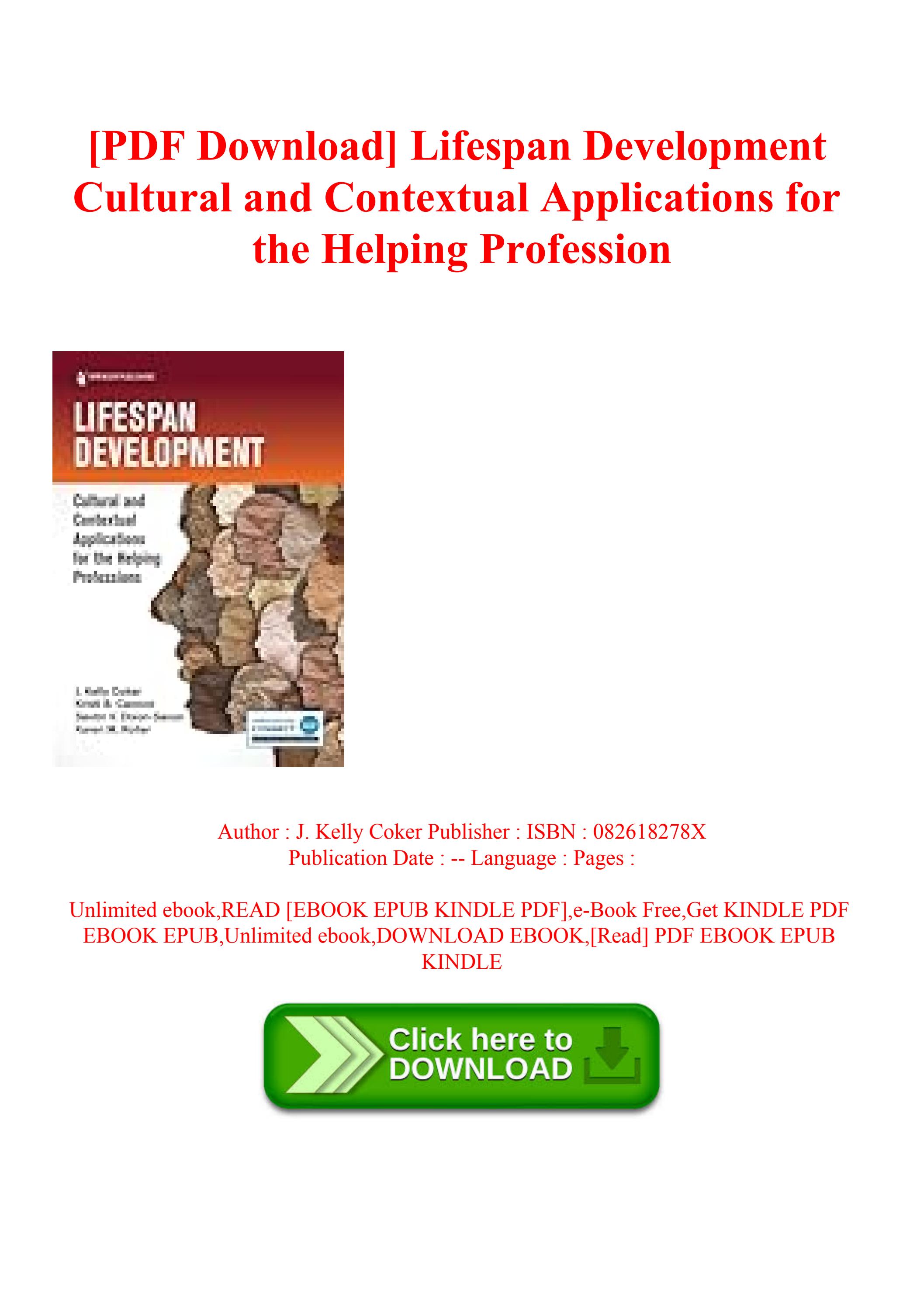 [PDF Download] Lifespan Development Cultural and Contextual ...