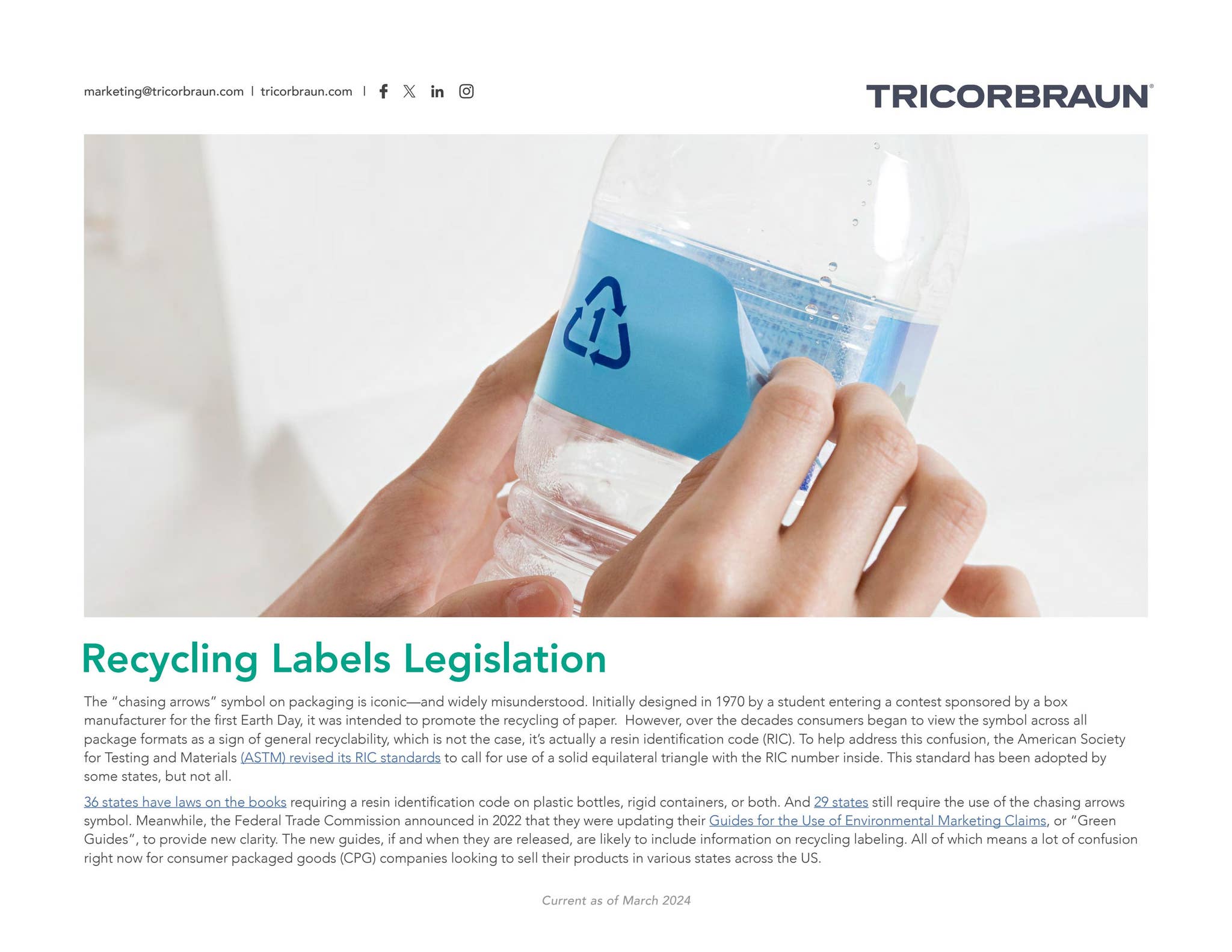 Recycling Labels Legislation by TricorBraun - Issuu
