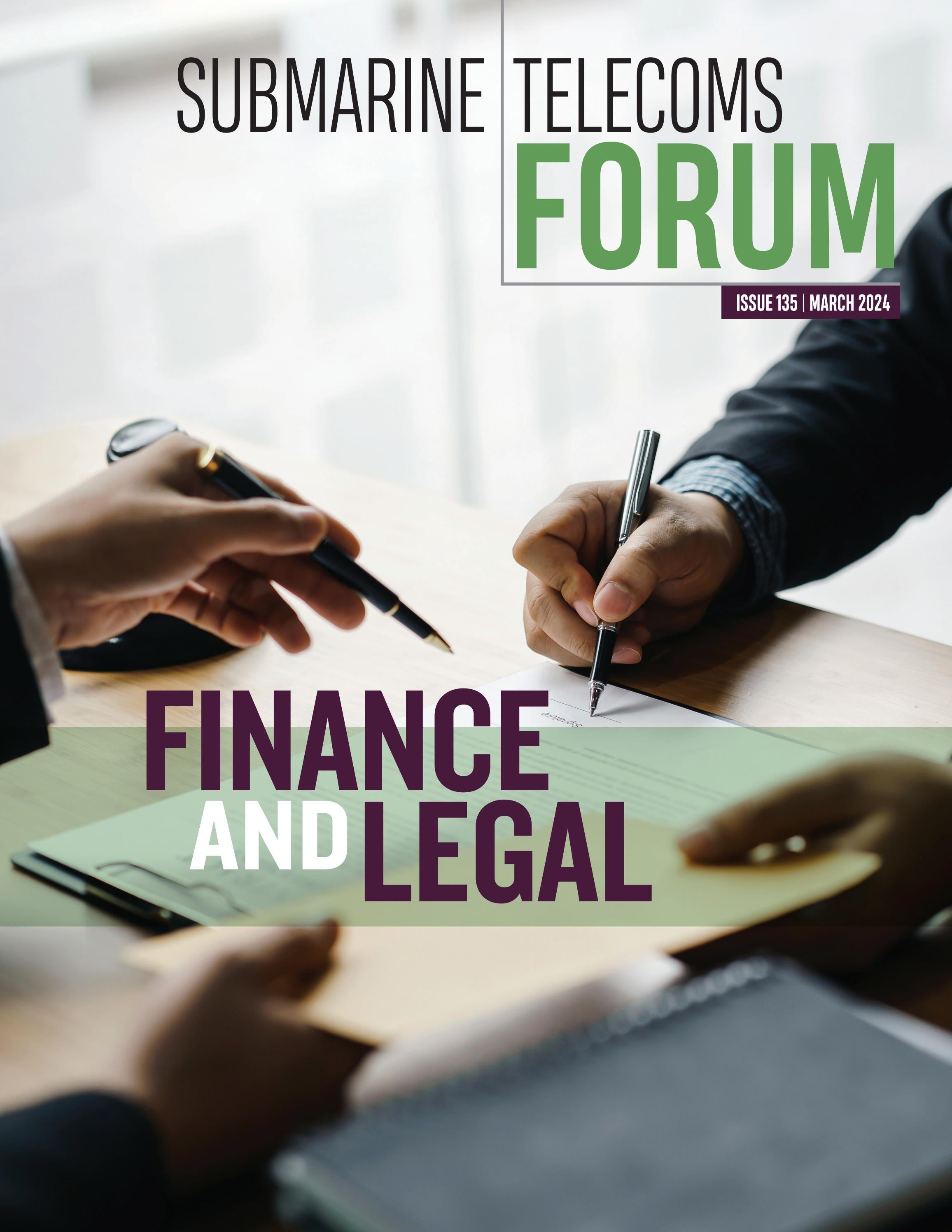 SubTel Forum Issue #135 - Finance & Legal cover