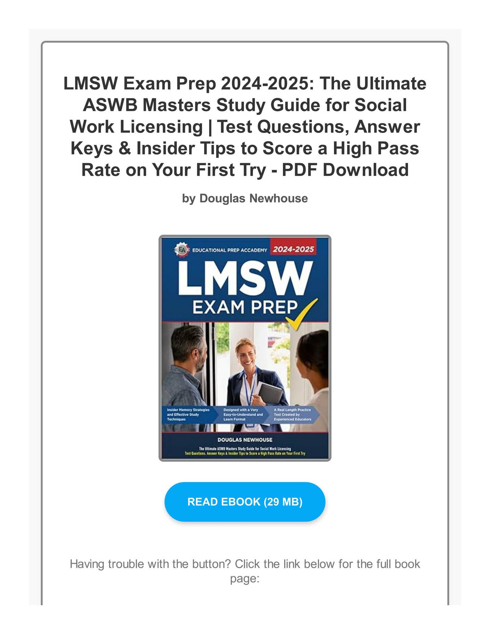 PDF Free LMSW Exam Prep 2024-2025: The Ultimate ASWB Masters Study ...