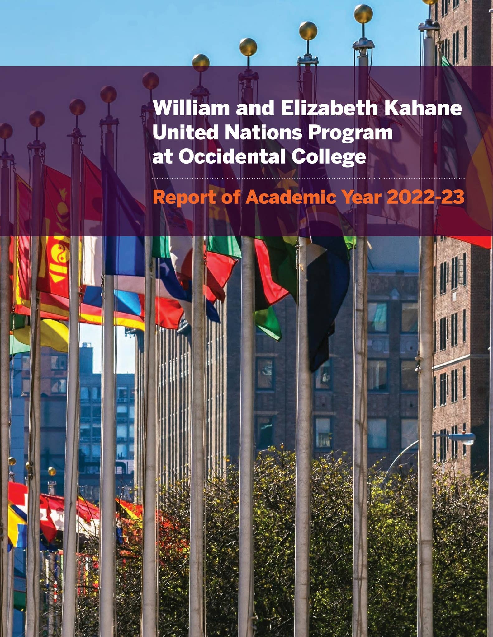 Kahane U.N. Program Report, 2022-23 by Occidental College - Issuu