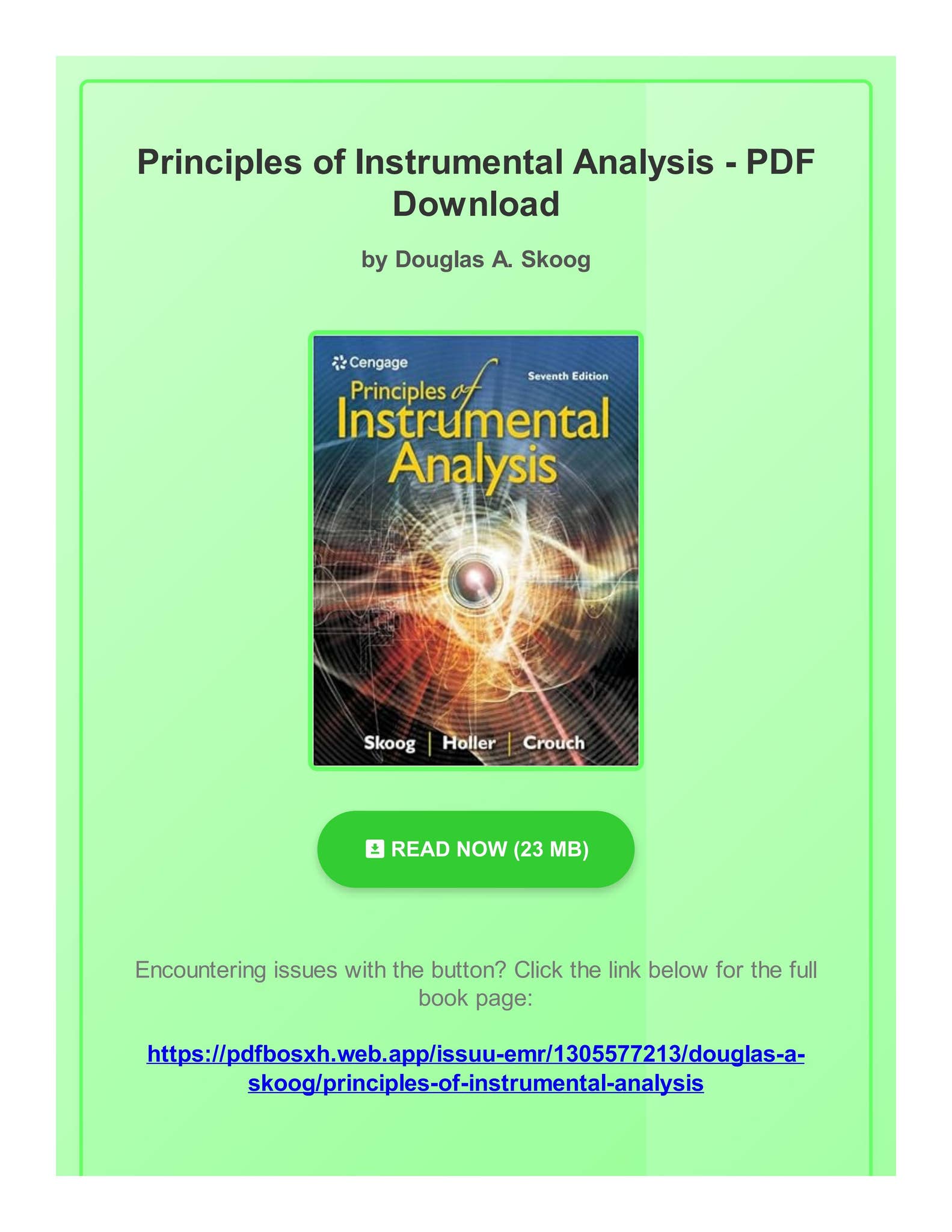 Principles of Instrumental Analysis 6th edition [ペーパーバック] 楽天市場】Principles of Instrumental Analysis 6th edition