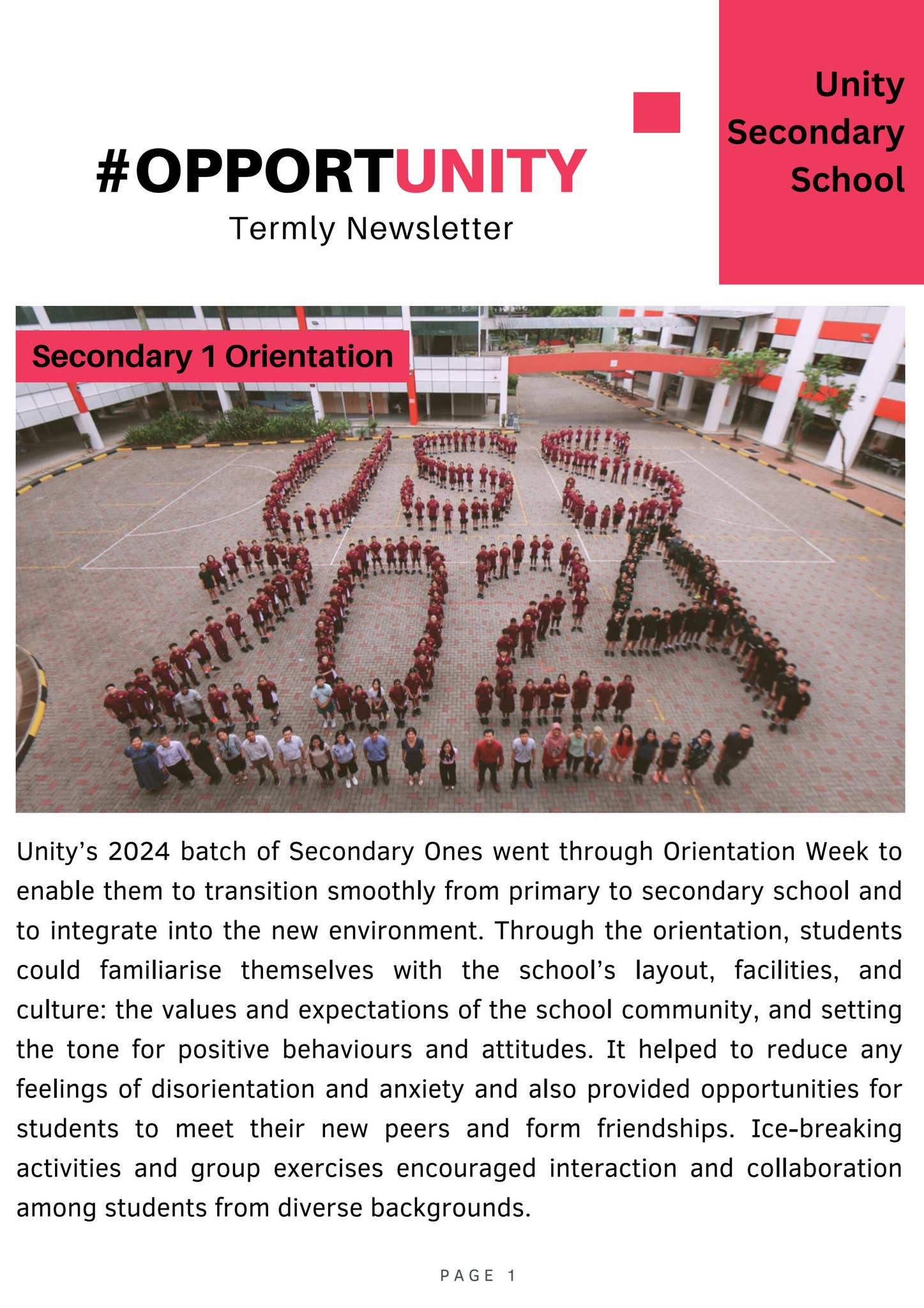 Unitysec Unity Sec Term 1 Newsletter (2024) by unitysec - Issuu