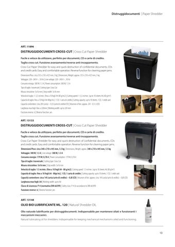 MACCHINE PER UFFICIO E CONSUMABILI 第 13 页