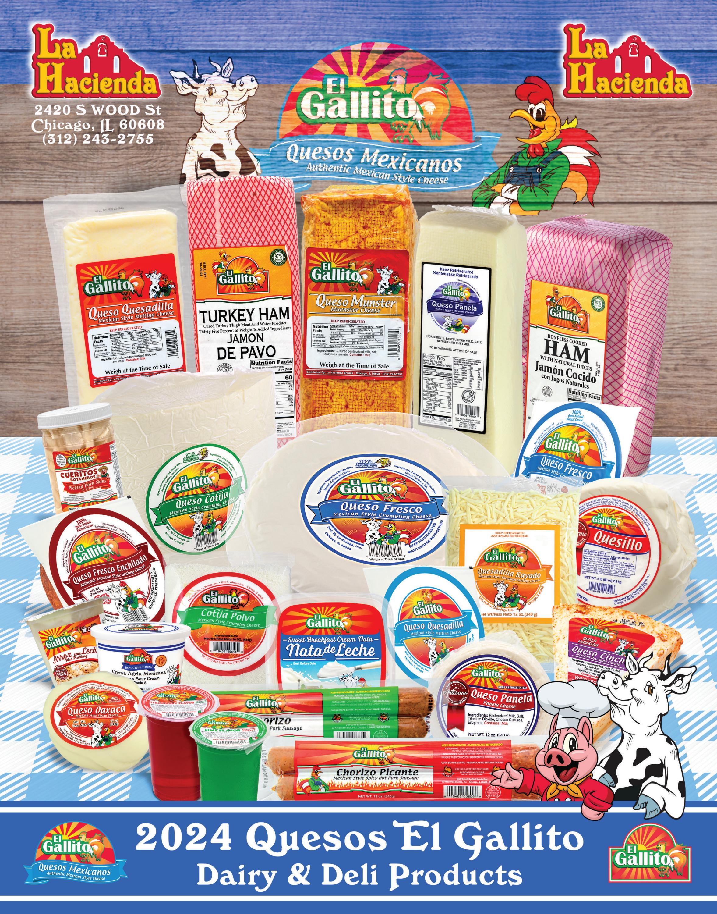 El Gallito La Hacienda 2024 Cheese & Dairy Catalog by La Bodega, Ltd
