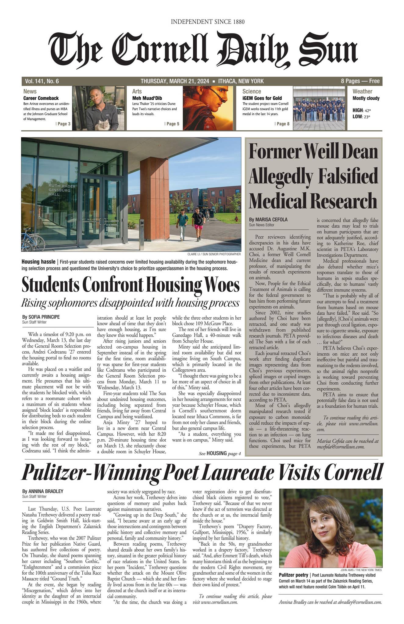 03-21-24 entire issue hi res by The Cornell Daily Sun - Issuu
