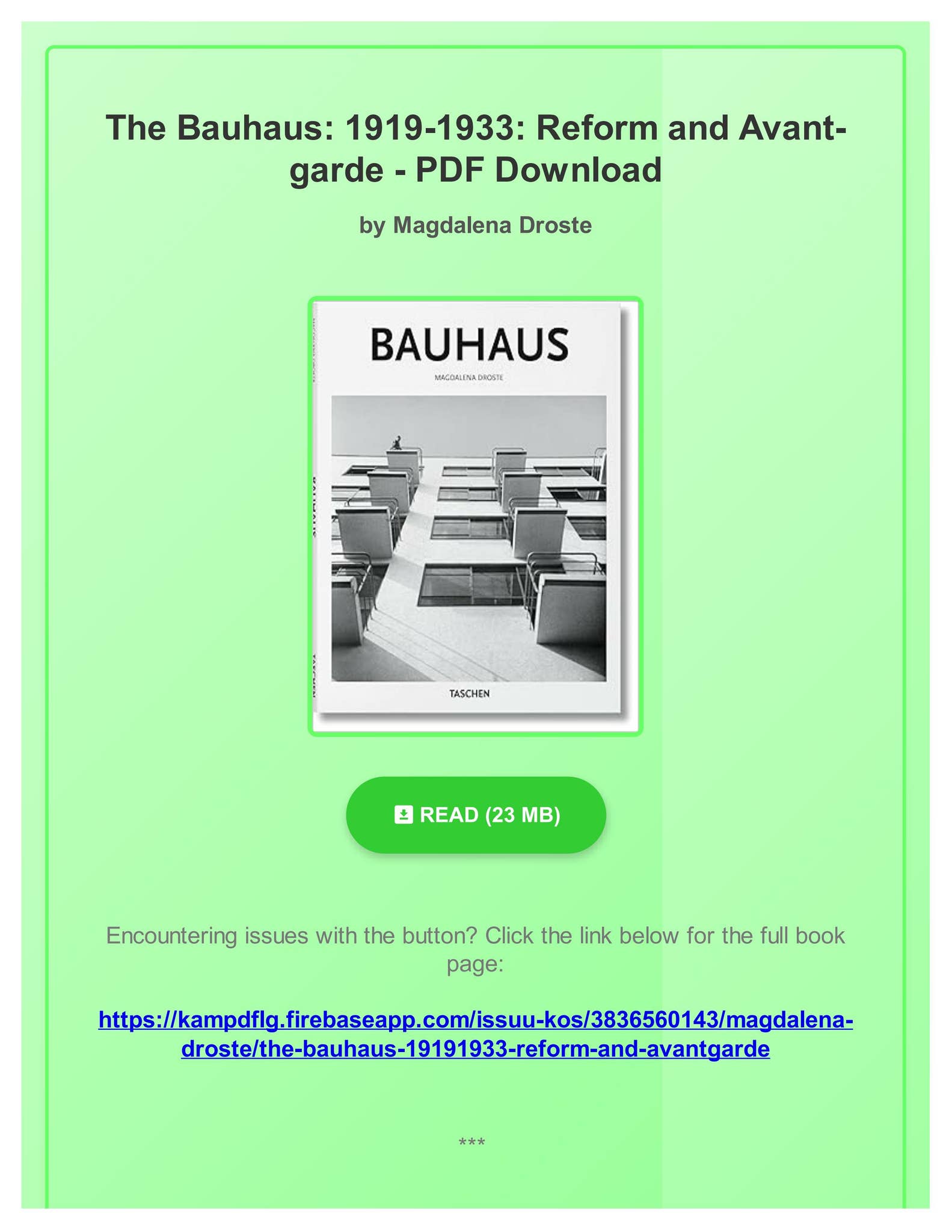 洋書 BAUHAUS 1919-1933 Bauhaus 1919-1933 (Big Series Art): Archiv, Bauhaus, Droste