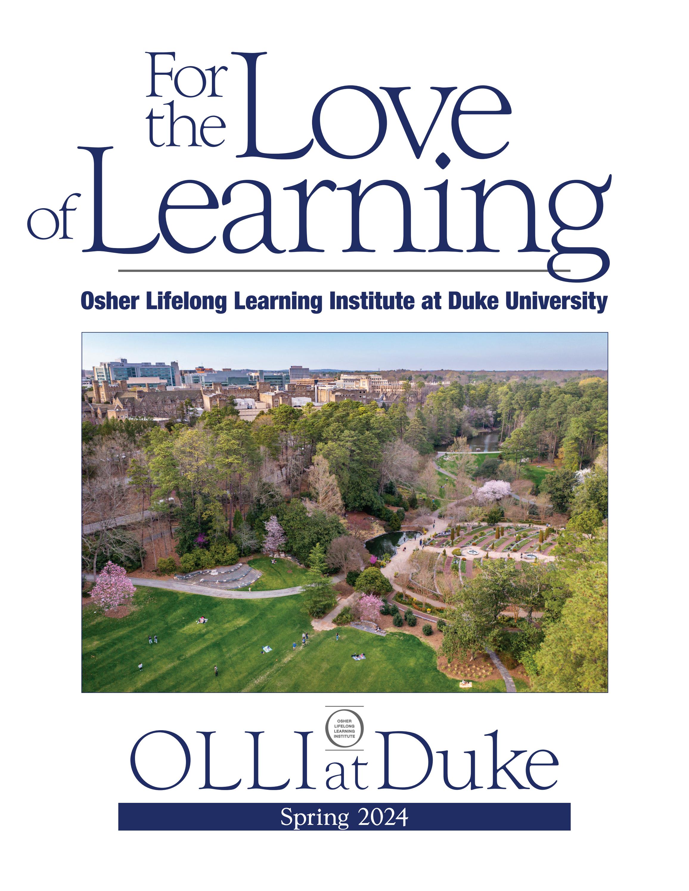 OLLI at Duke Spring 2024 Course Catalog by OLLI at Duke Issuu