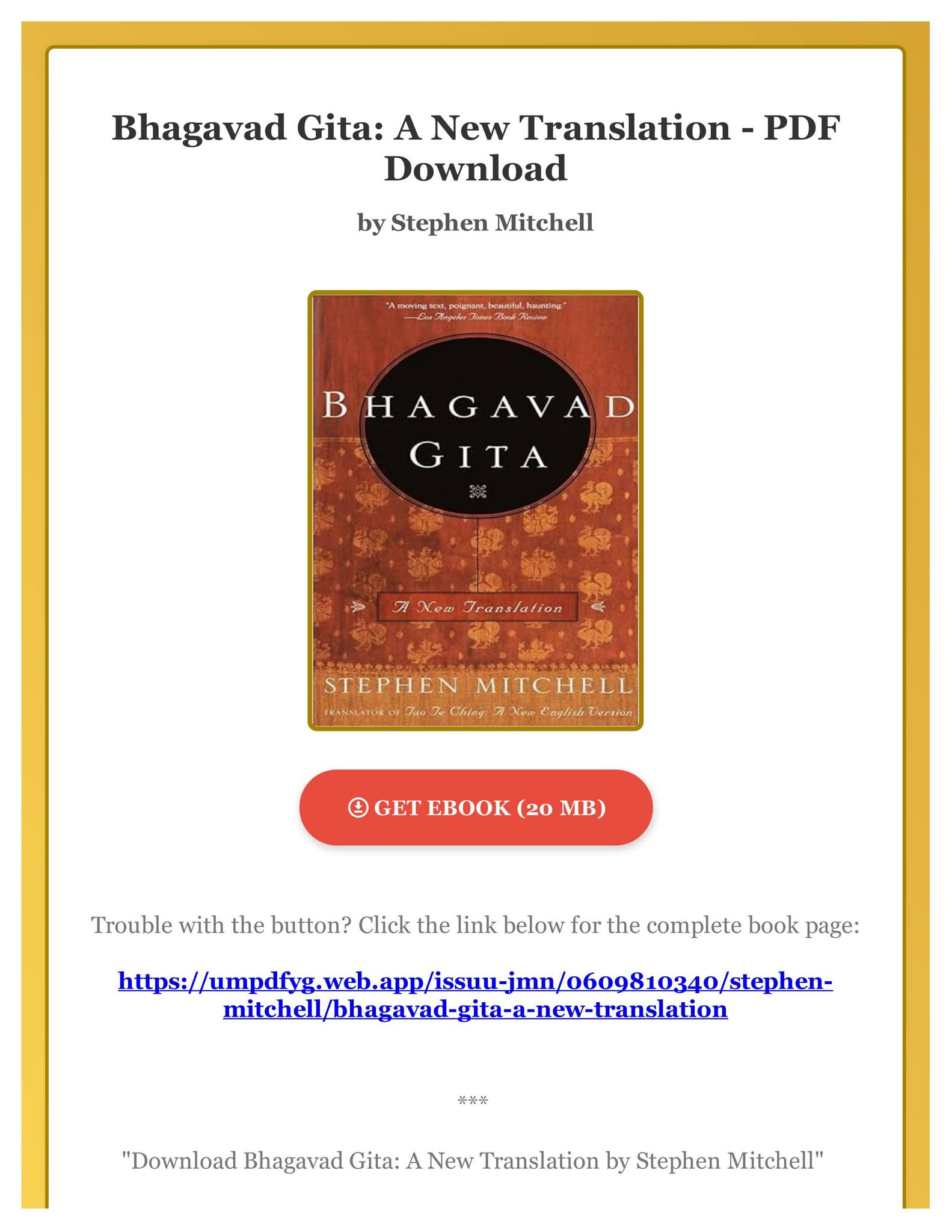 その他 Meditations on the Gita [CD] Meditations on the Gita [CD]