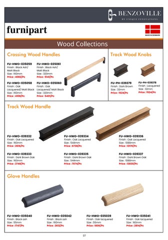 Benzoville Furnipart's 柜 Handles × Knobs 2024 目录 第 8 页