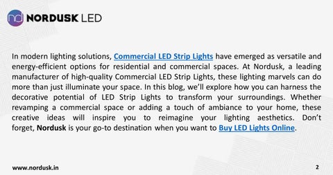 Creative Ways To Use 商用 LED Strip 灯具 For Decoration 第 2 页