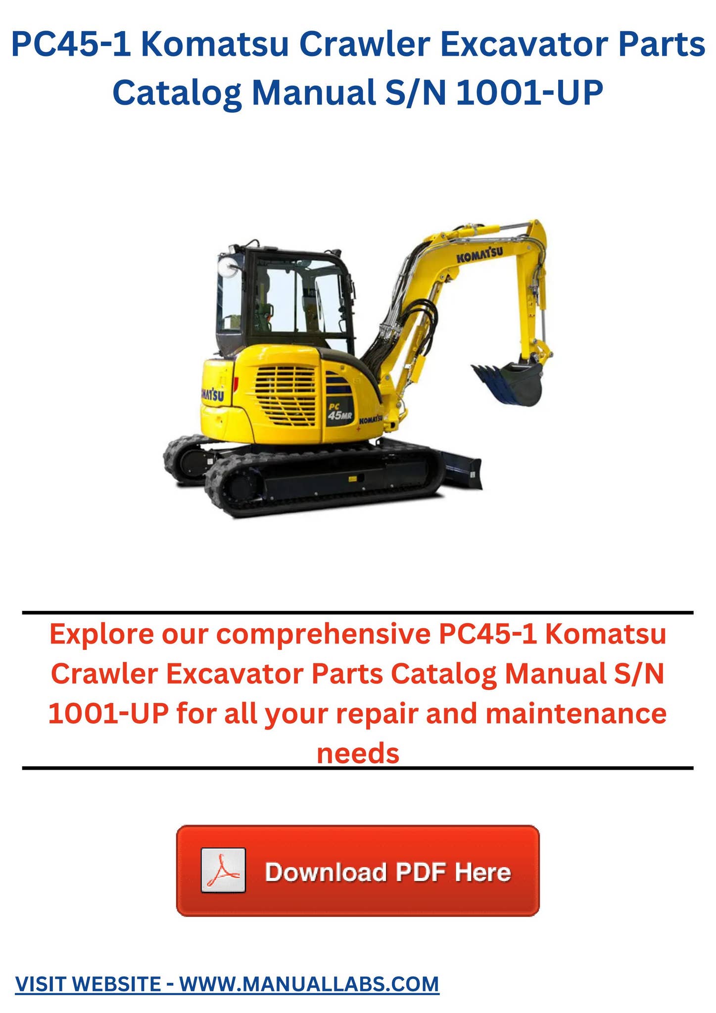 PC45MR-5 後方超小旋回型｜商品情報｜コマツカスタマーサポート