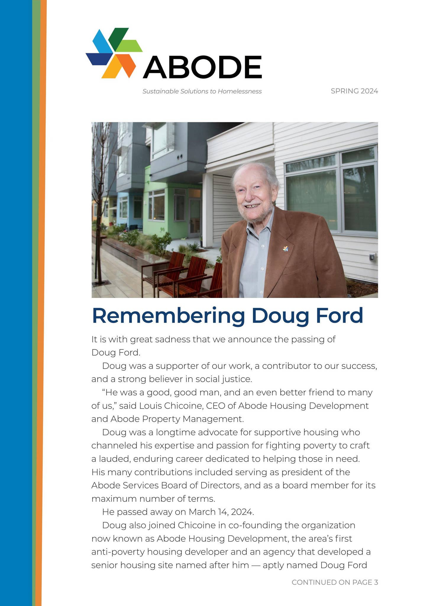 Spring 2024 Newsletter by Abode.org - Issuu