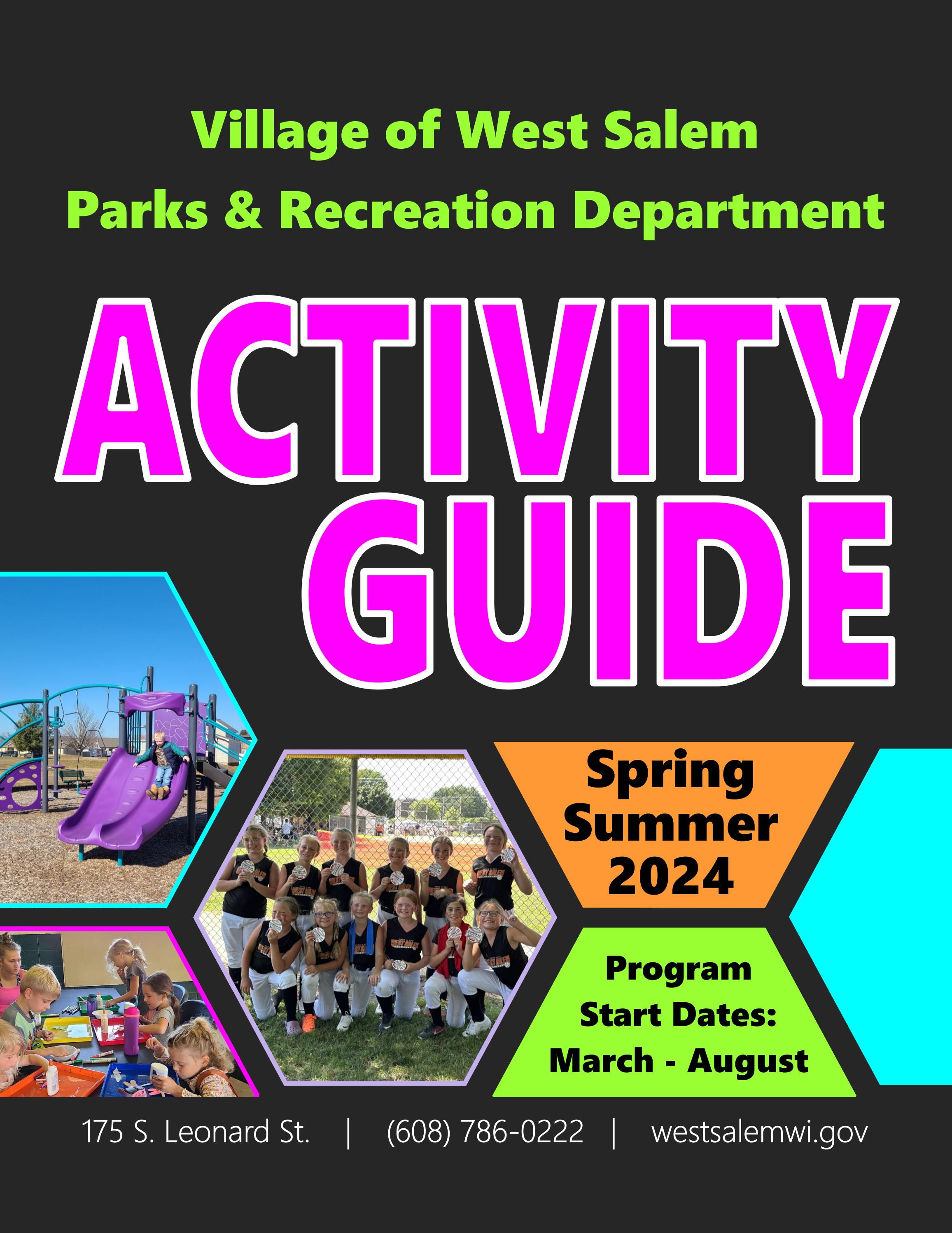 2024 Spring/Summer West Salem Park & Rec Activity Guide by WSParknRec