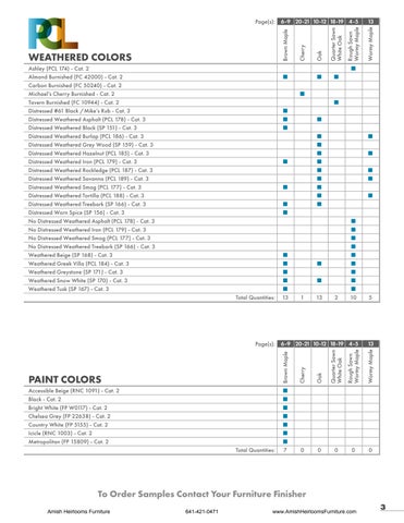 Amish 家具 Stain Color Options 2024 第 3 页