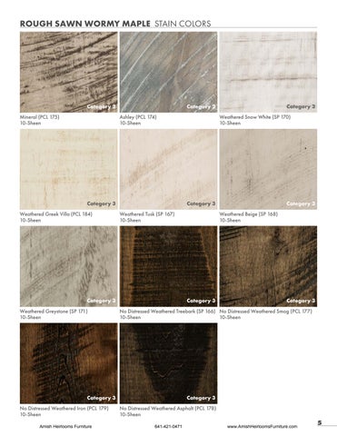 Amish 家具 Stain Color Options 2024 第 5 页