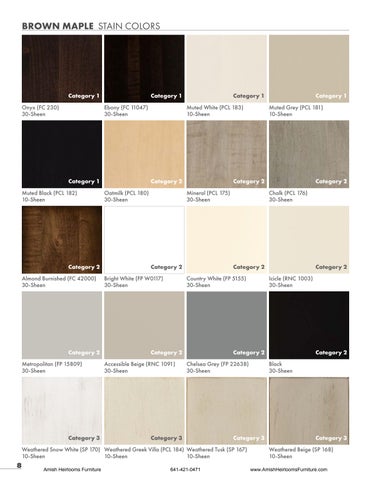 Amish 家具 Stain Color Options 2024 第 8 页