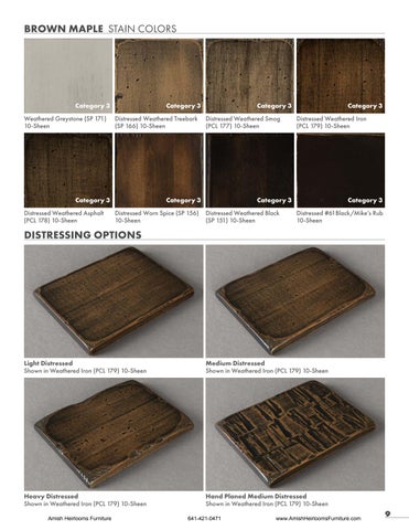 Amish 家具 Stain Color Options 2024 第 9 页