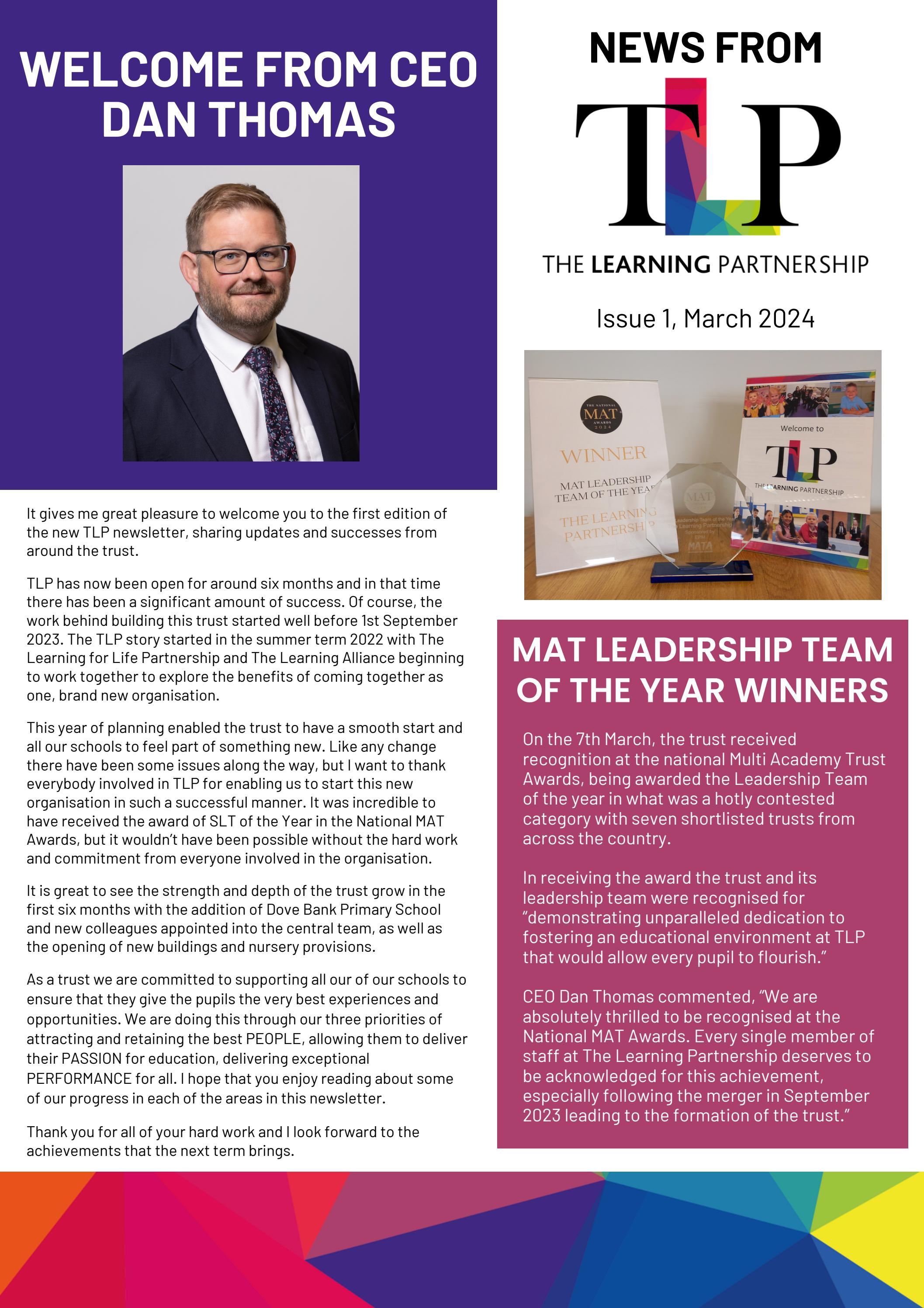 News from TLP - Spring 2024 by Schudio - Issuu