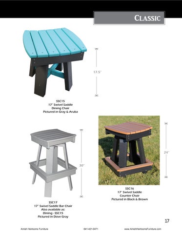 Amish Heirlooms Furniture 家具目录 · Creekside Poly Lawn 家具 第 16 页