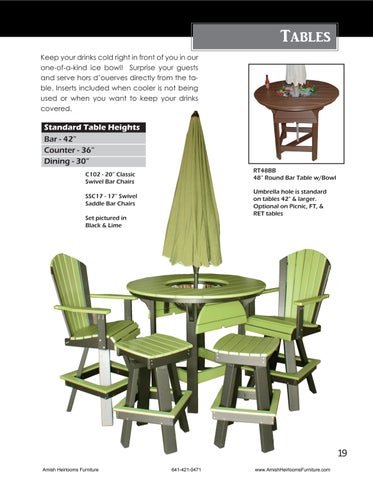 Amish Heirlooms Furniture 家具目录 · Creekside Poly Lawn 家具 第 18 页