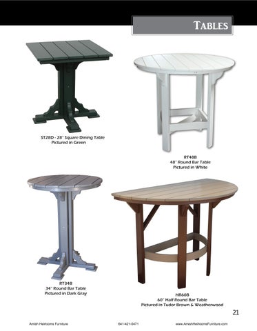 Amish Heirlooms Furniture 家具目录 · Creekside Poly Lawn 家具 第 20 页