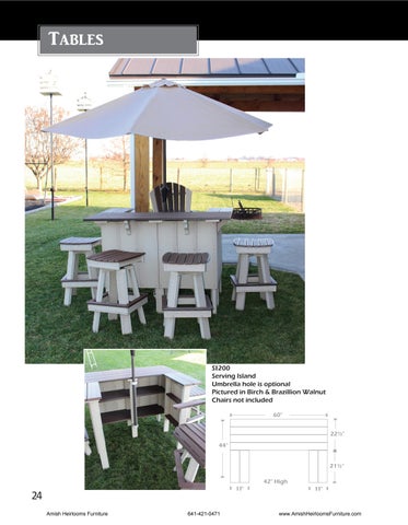 Amish Heirlooms Furniture 家具目录 · Creekside Poly Lawn 家具 第 23 页