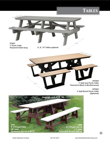 Amish Heirlooms Furniture 家具目录 · Creekside Poly Lawn 家具 第 24 页