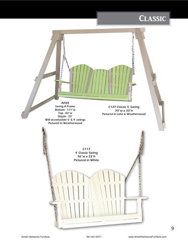 Amish Heirlooms Furniture 家具目录 · Creekside Poly Lawn 家具 第 8 页