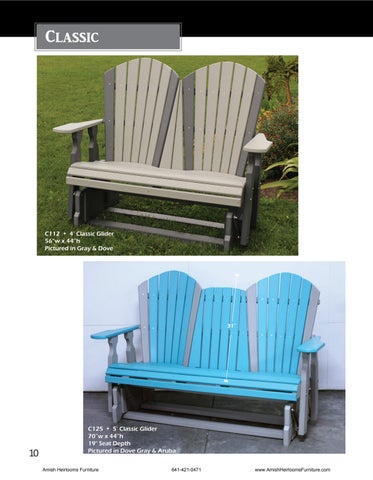 Amish Heirlooms Furniture 家具目录 · Creekside Poly Lawn 家具 第 9 页