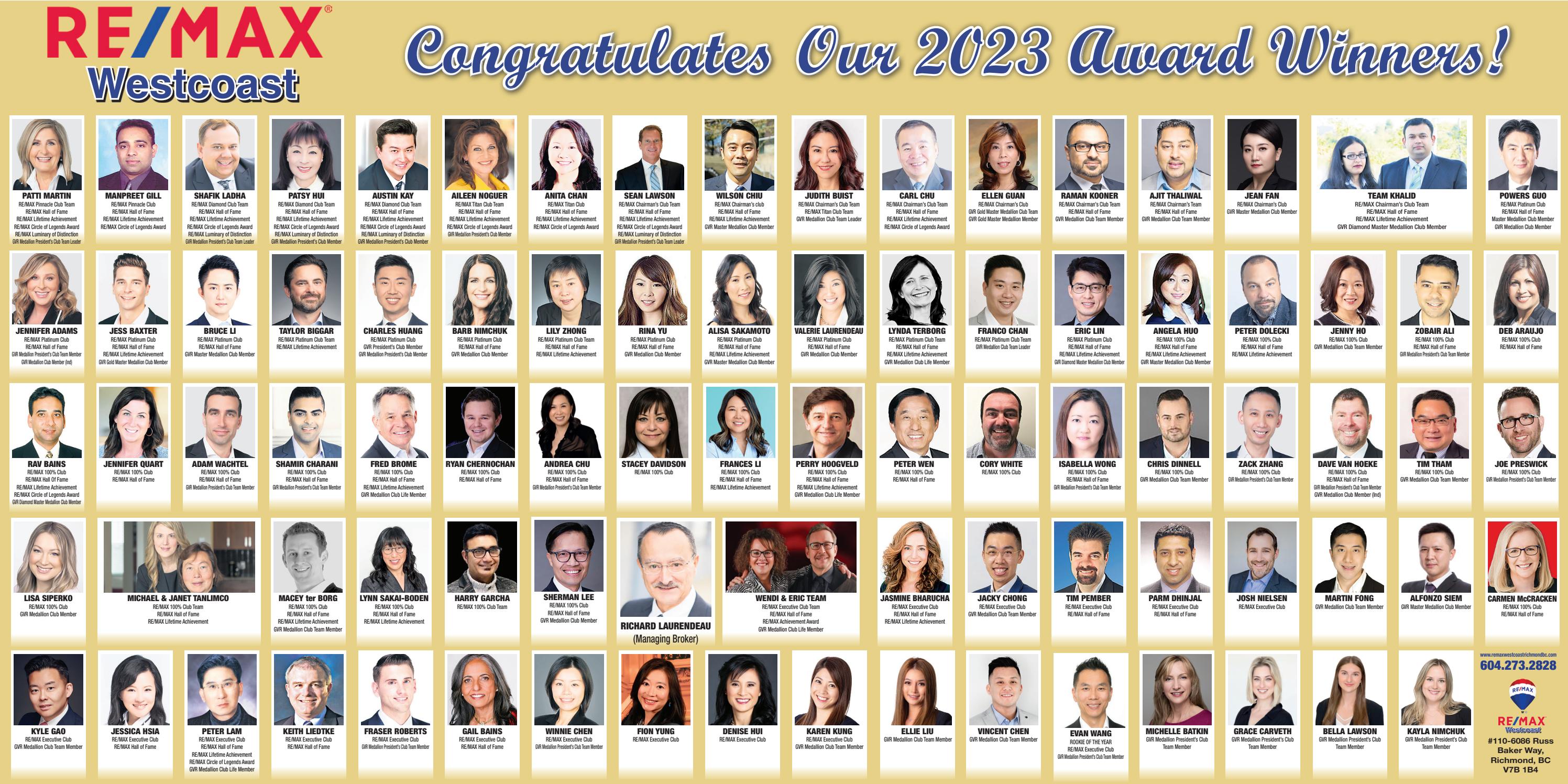 Remax 2023 Award Winners by Richmond News - Issuu