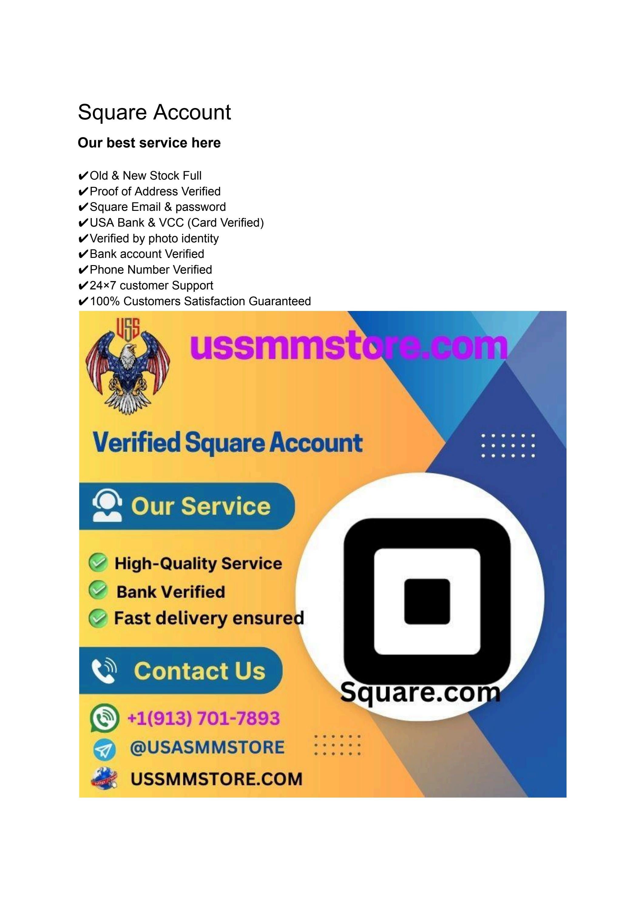 Buy Verified square Account by squareaccount - Issuu