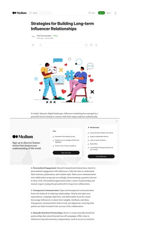 Strategies for Building Long-term Influencer Relationships