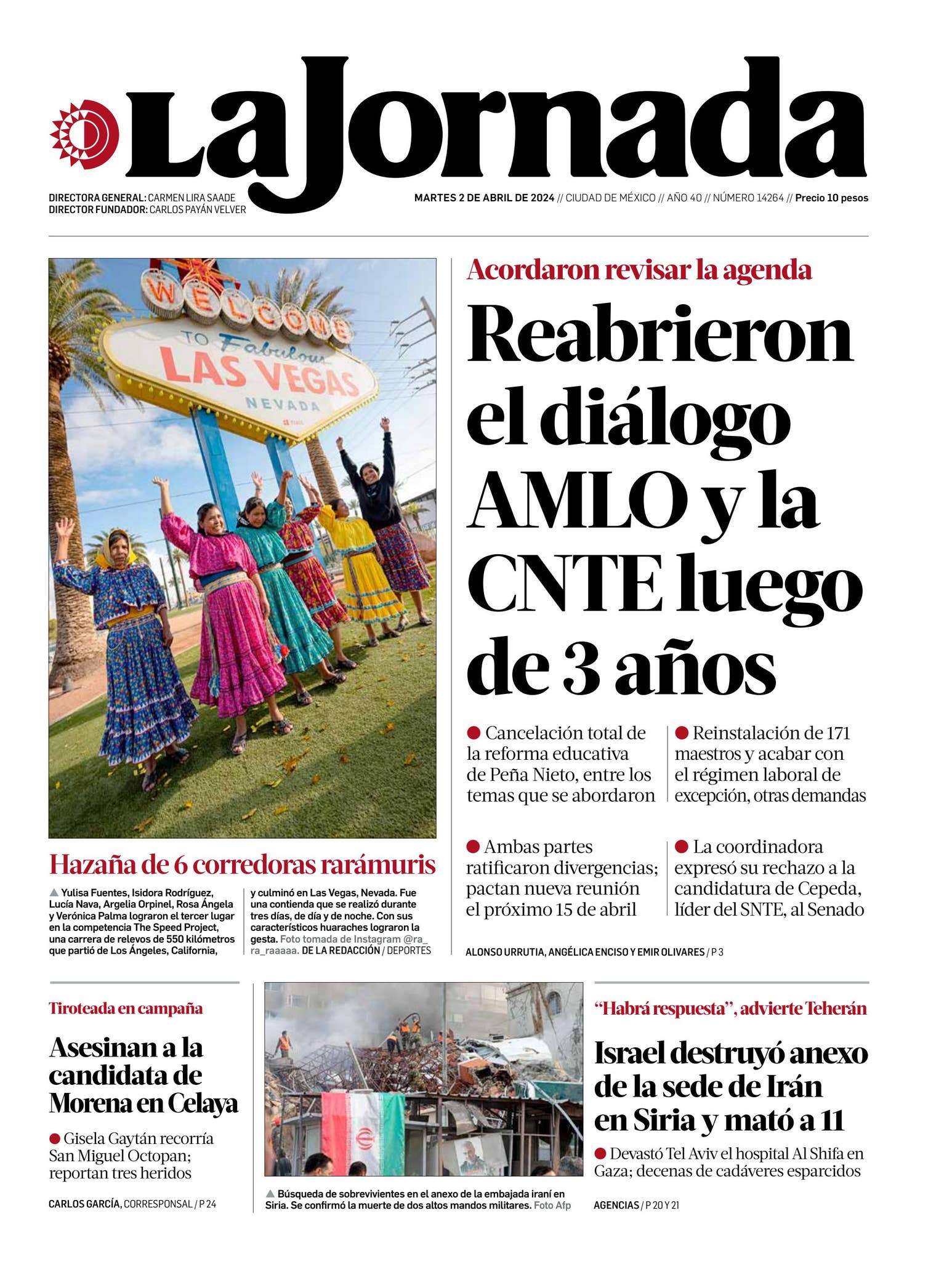 La Jornada, 02/04/2024 by La Jornada - Issuu