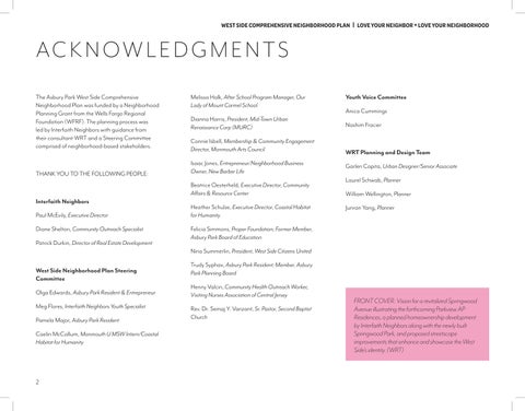Asbury Park: West Side Comprehensive Neighborhood Plan 第 2 页
