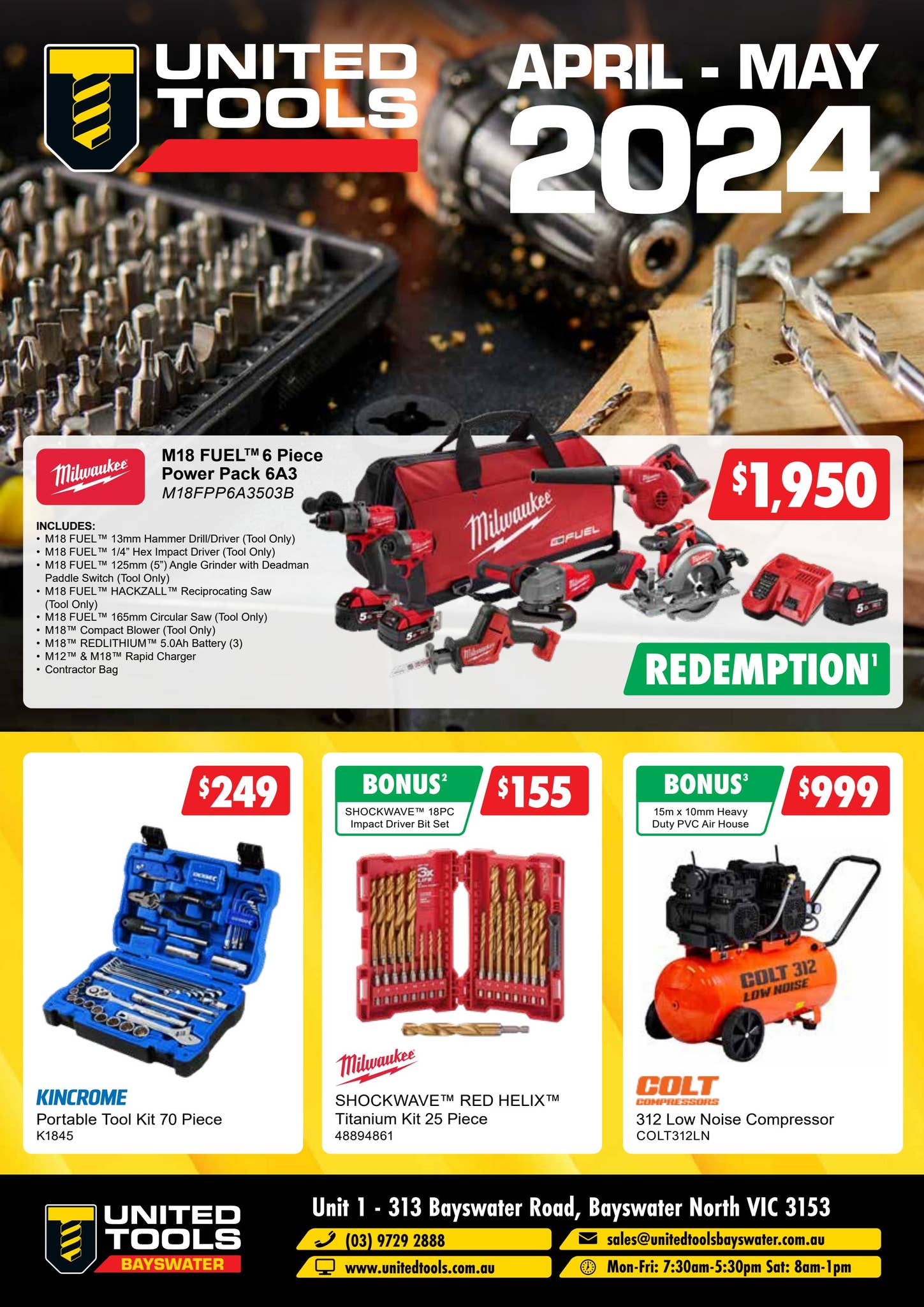 United Tools Catalogue Bayswater | Apr-Jun 24 by Catalogue Specials - Issuu