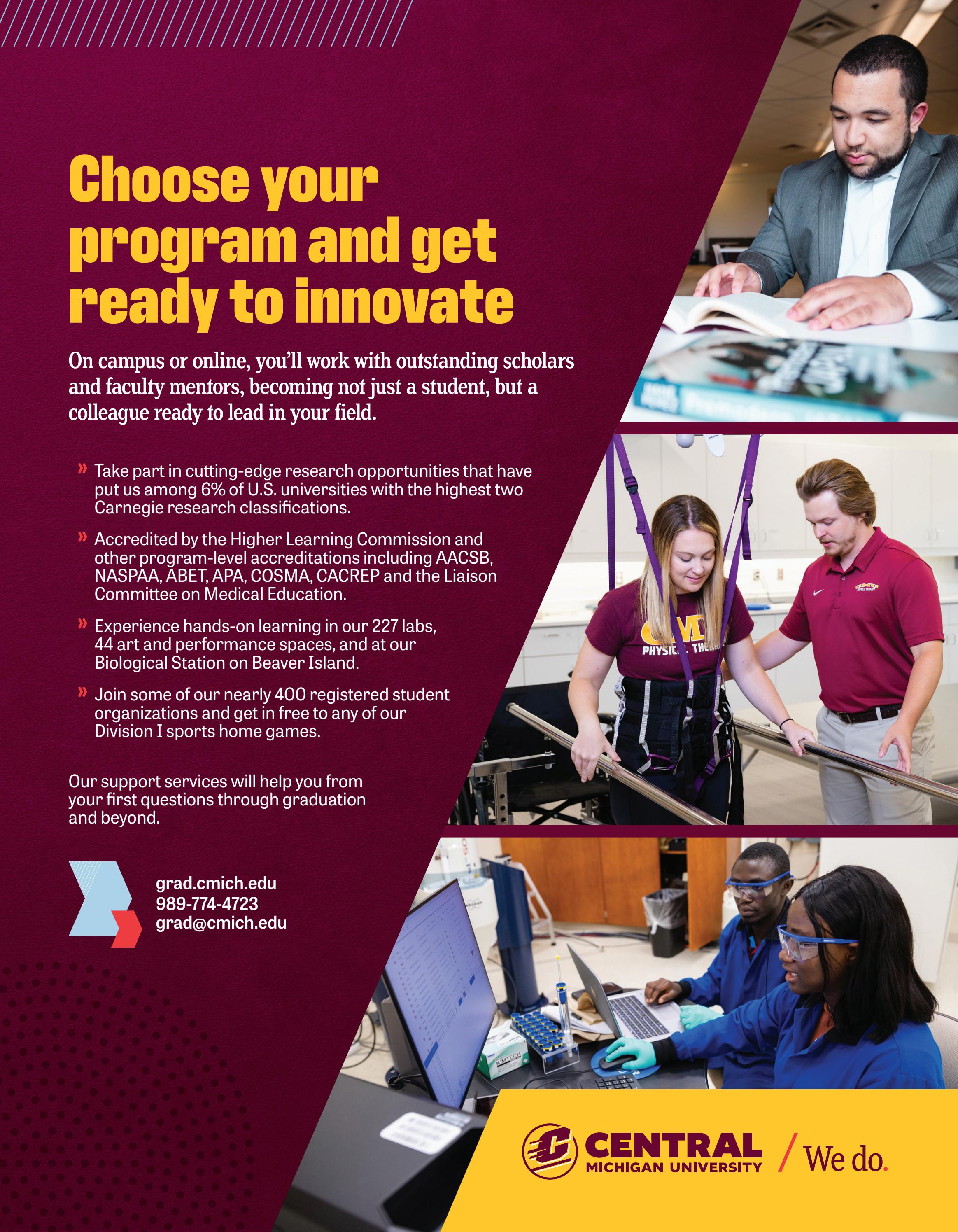 Graduate programs by Central Michigan University Admissions - Issuu