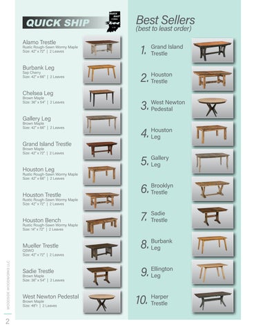 Heritage Amish Furniture 家具目录 · Woodside Woodworks 2024 第 2 页