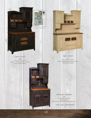 Heritage Amish Furniture 家具目录 · Country Lane Woodworking 2024 第 18 页