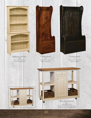 Heritage Amish Furniture 家具目录 · Country Lane Woodworking 2024 第 22 页