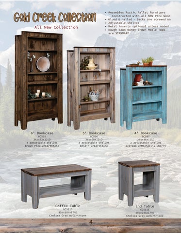 Heritage Amish Furniture 家具目录 · Country Lane Woodworking 2024 第 4 页