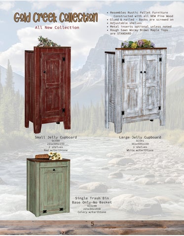 Heritage Amish Furniture 家具目录 · Country Lane Woodworking 2024 第 5 页