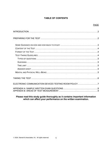 Study 指南 for the Written Promotional Exam to Sergeant 第 2 页