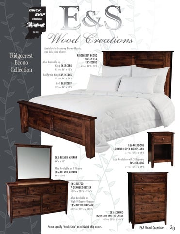 Heritage Amish Furniture 家具目录 · E&S 实木 Creations 2024 第 16 页