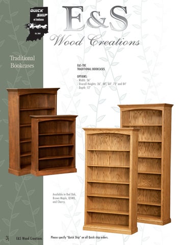 Heritage Amish Furniture 家具目录 · E&S 实木 Creations 2024 第 19 页