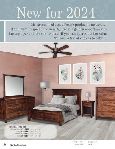 Heritage Amish Furniture 家具目录 · E&S 实木 Creations 2024 第 9 页