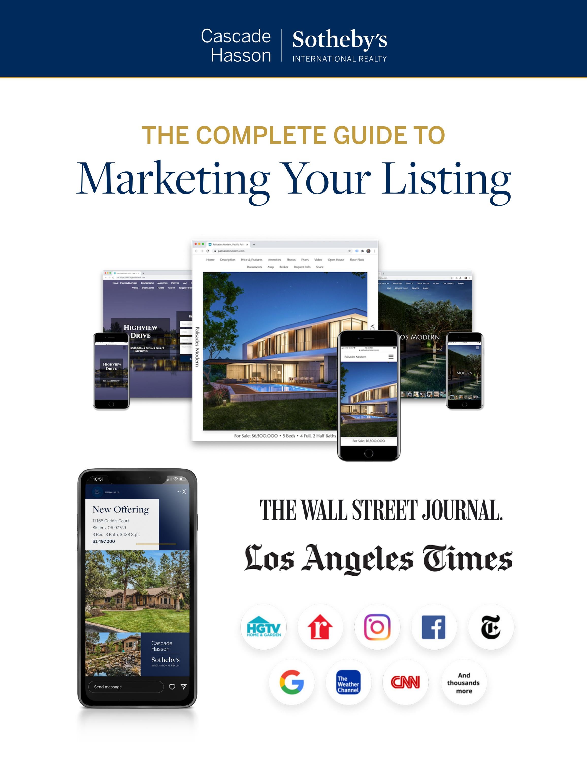 Complete Guide to Marketing Your Listings by Cascade Hasson Sotheby's International Realty Issuu