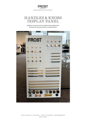 FROST Handles × Knobs 家具价格表 第 9 页