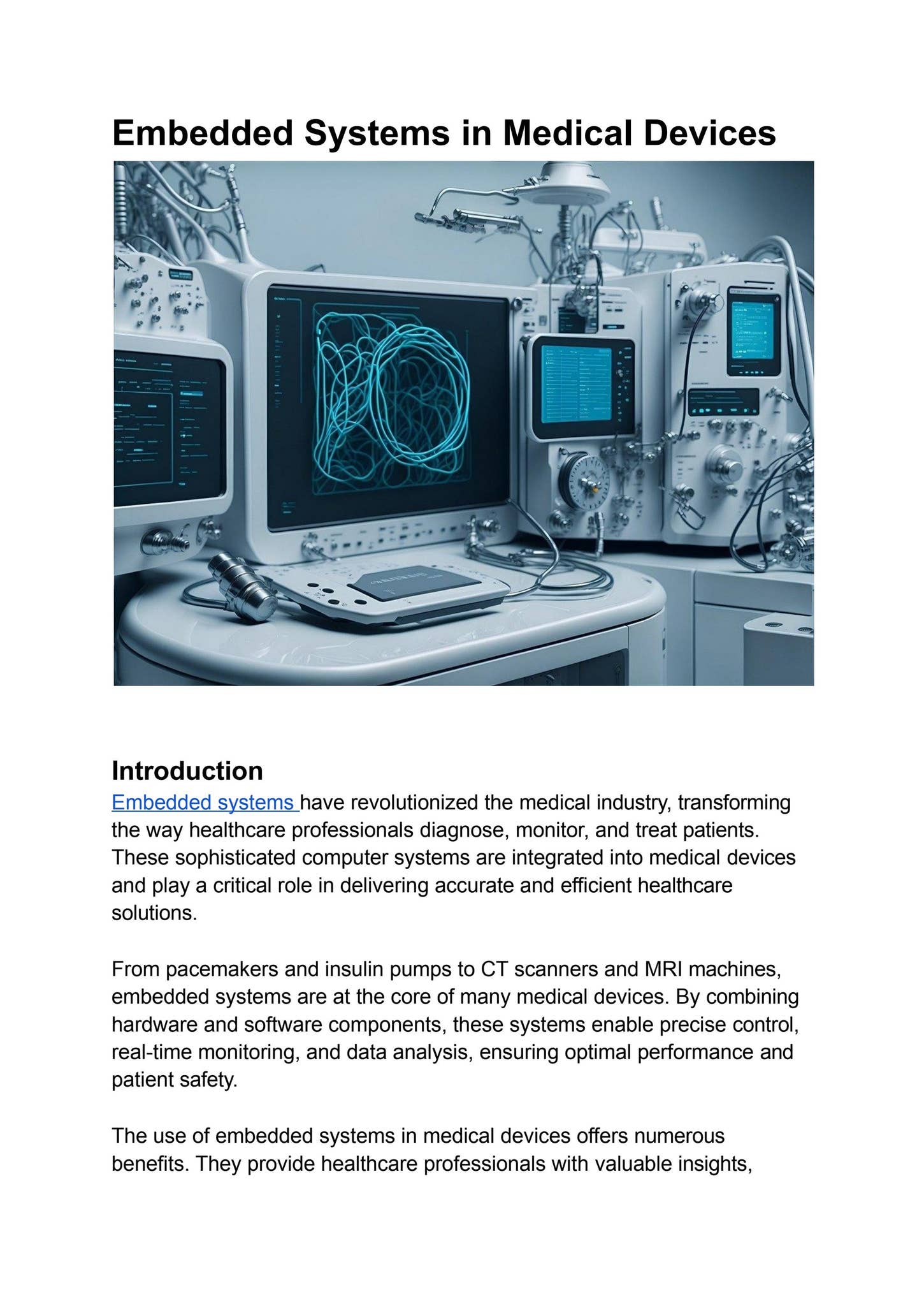 Embedded Systems in Medical Devices by Embedded Hash - Issuu